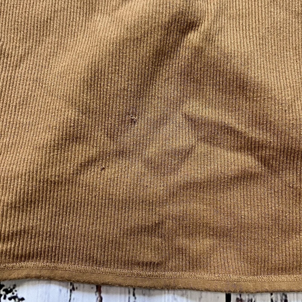 Out From Under Urban Outfitters Women's XL Brown Ribbed Knit Cropped Tank Top - Picture 5 of 5
